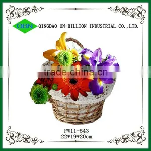 Wholesale Gift Wicker Hanging Wall Flower Basket thumbnail-1