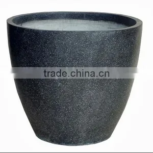 Round Lightweight Cement Pots-Concrete Flower Pots-Terrazzo Garden Planters thumbnail-1