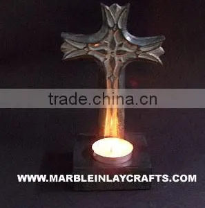 Tea Light Stone Candle Lamp thumbnail-1