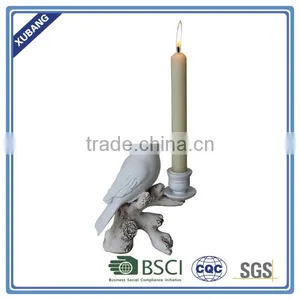 Wholesale High Quality Fashion Bird And Twig Poly Resin Candle Holder thumbnail-2