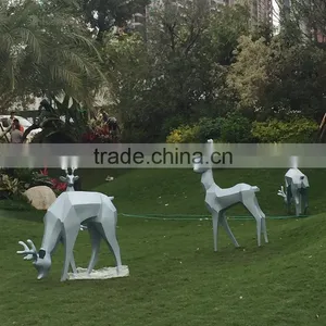 FRP Reindeer Landscape Sculpture thumbnail-3
