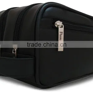 2017 Best Saling Large Capacity Travel Leather Men Toiletry Bag thumbnail-1