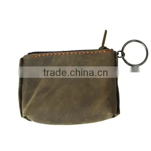 Full Grain Leather Wallet Men Coin Purse From Italy With Card Holder thumbnail-1