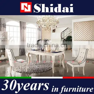 High Gloss Table, High Gloss Dining Table, White High Gloss Dining Table LV-A801A thumbnail-4