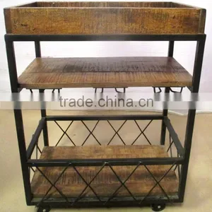 Wooden Iron Furniture Book Shelf thumbnail-1
