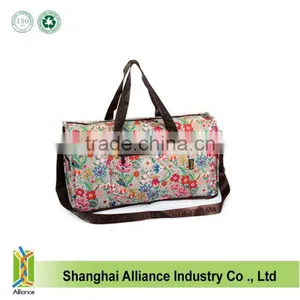 Fashion New Design Folding Tote Shoulder Shopping Travel Bags Foldable Portable Duffle Bags thumbnail-1