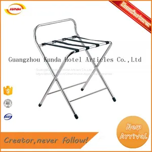 Factory Direct Supply Stainless Steel Foldble Hotel Luggage Rack Baggage Holder Kunda A-019 thumbnail-1