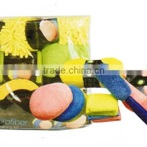 9 Pcs Microfiber Car Cleaning Tools Kit thumbnail-1