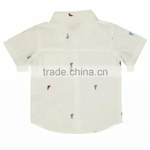 Organic Cotton Plain Style Shirt New Fashion Kids Shirt and 2017 New Style Fancy Baby Clohing t Shirt With Boys Shirt Top Design thumbnail-2