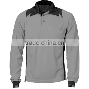 COOL-BREEZE CONTRAST MESH POLO - LONG SLEEVE thumbnail-1