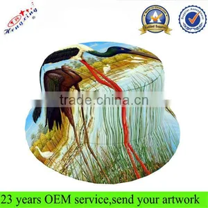 Wholesale Custom Flamingo Stylesh Bucket Hat/ Digital Printing Bucket Hat thumbnail-1