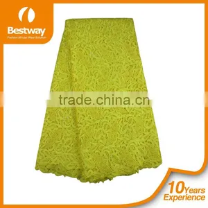 Royal Blue Chemical China Embroidery Lace Fabric Beaded Guipure Lace Cupion Lace CP0011 thumbnail-3