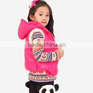 2015 New Girls Hot Pink Frozen Sweatshirts Kids Zipper Fashion Hoodies thumbnail-1