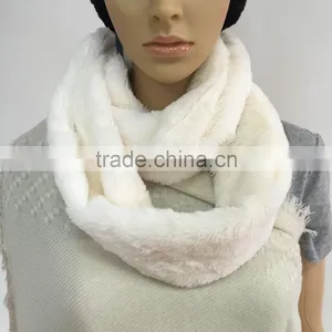 PV Velvet Fabric Infinity Scarf thumbnail-5