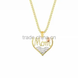 Two Tone Plated Name Pendant thumbnail-1