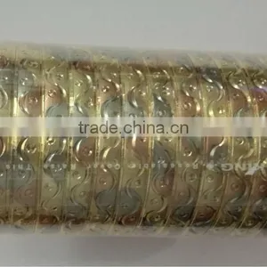 Imitation Jewelry, Gold Plated Bangles, Diamond Cut Bangle, Fashion Jewelry, Tri Color Plated Bangle thumbnail-5