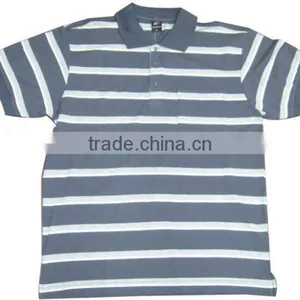 Short Sleeve Fashion Men's Striped T-shirt thumbnail-1