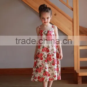 Floral Printed Baby Girl Clothes New For Children Long Frocks Designs thumbnail-1