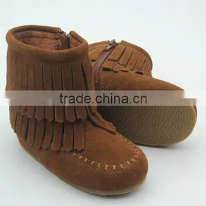 Top - Grade Fancy Girl Suede Winter Boots Faashion for Kids Shoes thumbnail-6