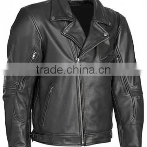 Men's Leather Motorbike Jacket thumbnail-1