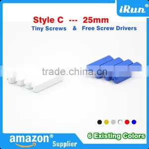 Metal Aglets Shoelace Tips in Gold/Silver/Gun Black/White/Red/Blue 6 Colors - Set of 4 Tips And Screws Includes Screwdriver thumbnail-5