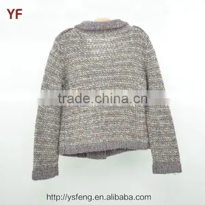 Hand Knitted Kids Cardigan Wool Sweater Knitting Design For Girl thumbnail-2