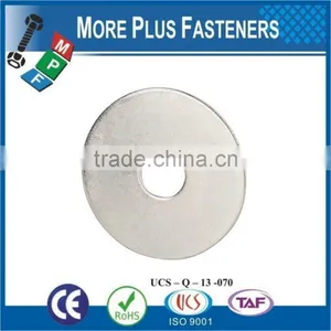 Made in Taiwan Fender Washer Zinc Plated Silicon Bronze Stainless Steel Thick thumbnail-2