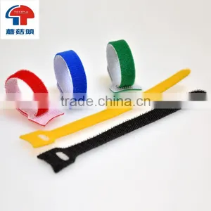 Customer Logo Printed Fastenter Tape Adjustable Hook and Loop Cable Tie thumbnail-2