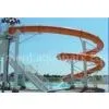 Custom Vivid Fiberglass Water Slides , Amusement Park Boomerang Aqua Slide thumbnail-1