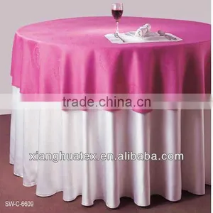 Round Satin Table Cloth/ Table Overlay thumbnail-1