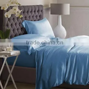 Dark Blue Silk Duvet Cover thumbnail-2