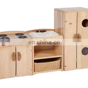 School Storage Furniture Kids Cabinet Children Wood Toy Cabinet Kids Wooden Toy Storage Cabinet thumbnail-6