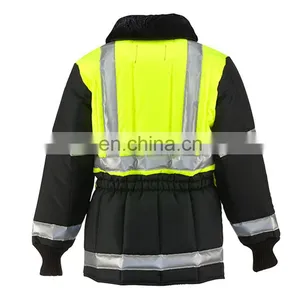 Low Temperature Resistant Cold Proof Cold Room Freezer Fleece Jacket With Reflector thumbnail-6