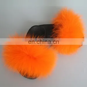 Children Style Baby Cute Genuine Fox Fur Slipper Wholesale Fashion Fur Slippers thumbnail-2