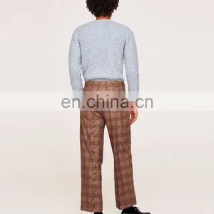 OEM Service Custom High Quality Pants Fashion Checked Mens Trousers thumbnail-3