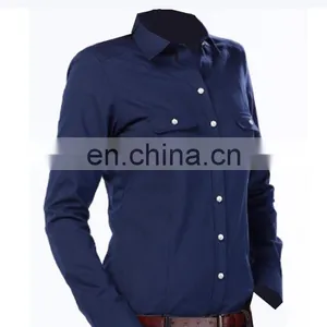 2016 Fashion Design Navy Women Blouse for Office Ladies Shirt thumbnail-4