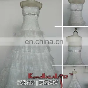 1889B Newest A-line With Lace Backless Wedding Dress 2016 thumbnail-1