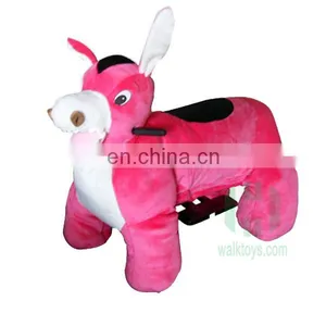 Coin Operated Rides Electrical Animal Toy Car Plush Animal Electric Scooter Stuffed Dog Rider For Shopping Mall Indoor Amusement thumbnail-2