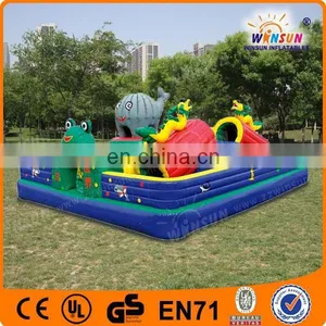 Hot Selling 0.55mm PVC Cheap Amusement Park Inflatable Castle thumbnail-1
