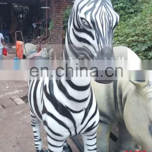 Artificial Fiberglass Cute Cartoon Animal Zebra Marty thumbnail-1