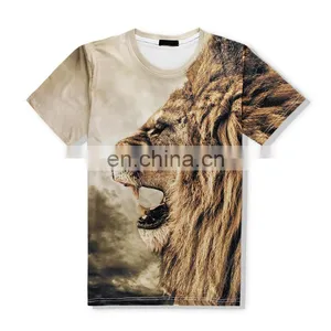 US Fashion Lion Pitcure Print High End Mens 3D T Shirt thumbnail-1