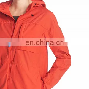 Long Sleeves Zip Through Women Lightweight Sports Windbreaker Jacket thumbnail-5