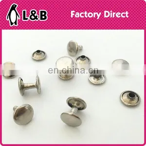 Double Cap Single Cap Cheap Metal Jeans Rivet for Shoes Bag Clothing thumbnail-3
