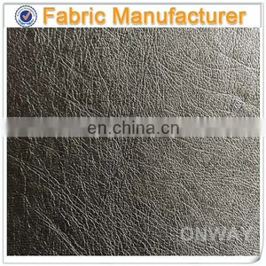 New Design Artificial PU Leather for Bags Leather Keychain PL-A820 100% pu Synthetic Flock Embossed Sofa Leather thumbnail-1