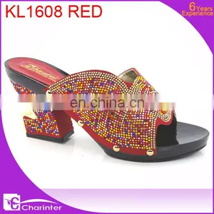 Ladies Shoes Wholesale Slipper With Stone Ladies Slipper in China thumbnail-4