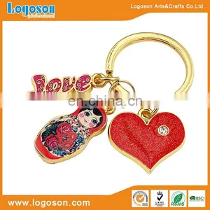 Charm Finishing Nesting Dolls Keyring Russia Tourist Souvenir Keychain thumbnail-4