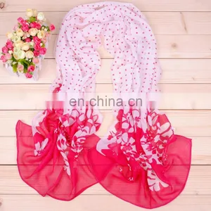 Wholesale China High Quality Digital Printed Silk Chiffon Scarf thumbnail-2
