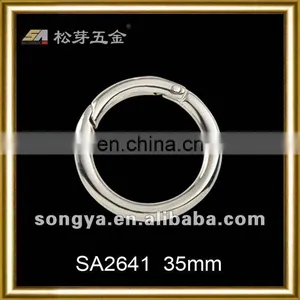 Song A Metal Slick Circle Sping Clips Pendant Spring O Ring Handbag Buckle thumbnail-1