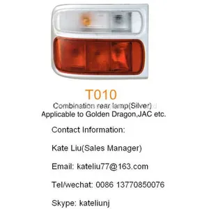 Toyota Coaster Combination Rear Lamp(Silver),applicable to Golden Dragon,JAC,etc(T010) thumbnail-1