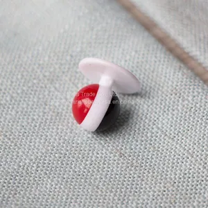 Tricolor Chef Buttons New Style Plastic White Chef Jacket Button, Custom Shef Uniform China Buttons thumbnail-3